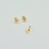 18K Gold Half Spiral Set 1.2g