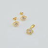 18K Gold Mini Clover Set 1g