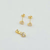 18K Gold Mini Heart Set 1.05
