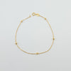 18K Gold Beed  Bracelet 0.9g