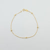 18K Gold Beed  Bracelet 0.9g