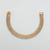 18k Two Tone 10mm Bracelet 18.9g