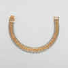 18k Two Tone 10mm Bracelet 18.9g