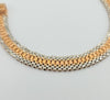 18k Two Tone 10mm Bracelet 18.9g