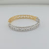 18k 2 Toned Bangle 14.5g
