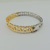 18k 2 Toned Bangle 14.5g