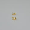 18K Gold Small Tear Drop Earrings 1.5g