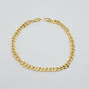 18k Small Curb 4mm Bracelet 5.9g