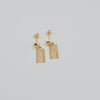 18k Lace Earrings 1.9g