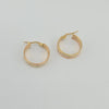 18k 3Toned Hoop Earrings 3.2g
