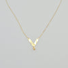 18k V Necklace 0.90g