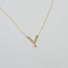 18k V Necklace 0.90g