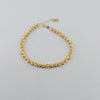 18k Beaded 4mm Bracelet 3.4g