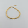 18k Beaded 4mm Bracelet 3.4g
