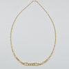 18K Gold Gradual Figaro Chain