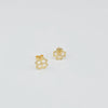 18k 4-Leaf Clover Earrings 1g