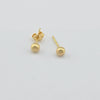 18k Ball Earrings 1.3g