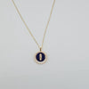 18k Button Necklace 9g