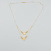 18k 2Layered Heart Necklace 0.90g