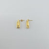 18k Squares Earrings 2.2g