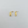 18k Squares Earrings 2.2g