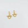 18k Knot Earrings 4.5g
