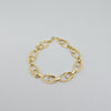 18k Oval Link 11mm Bracelet 4.2g
