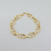 18k Oval Link 11mm Bracelet 4.2g