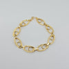 18k Oval Link 11mm Bracelet 4.2g
