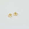 18k 4-Leaf Clover Earrings 1.1g