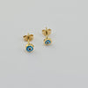 18k Evil Eye Earrings 0.90g