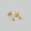 18k Mini Ball Earrings 0.80g