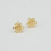 18k 6Leaf Clover Earrings 0.90g