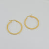 18k Hoop Earrings01 1.7g
