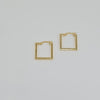 18k Square Earrings 2.7g