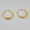 18k Crescent Moon Hoop 7g