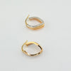 18k Multi Band Hoop Earrings 3.3g