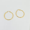 18k Hoop Earrings 1.7g