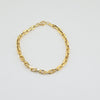 18k Paperclip Chain 5mm Bracelet 5.2g