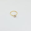 18k 2Toned Love Knot S7.75 Ring 1.4g