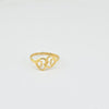 18k Double Heart S6.25 Ring 1.7g
