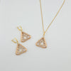 18k Triangle Earrings 12.3g