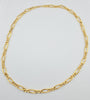 18k Figaro Greek 8mm Chain 10.8g
