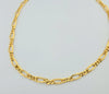 18k Figaro Greek 8mm Chain 10.8g