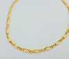 18k Figaro Greek 8mm Chain 10.8g
