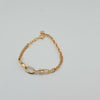 18k Paperclip Bracelet 8.5g