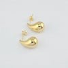 18k Large Teardrop Earrings 5.2g