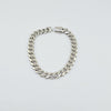 18k Curb White 7mm Bracelet 12.6g