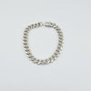 18k Curb White 7mm Bracelet 12.6g