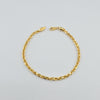 18k Rope 4mm Bracelet 3.5g